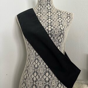 Customizable Black Sash